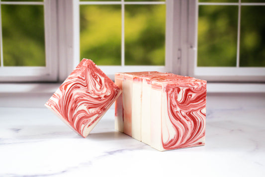 Peppermint Candy Essential Oil Triple Butter Bar Soap